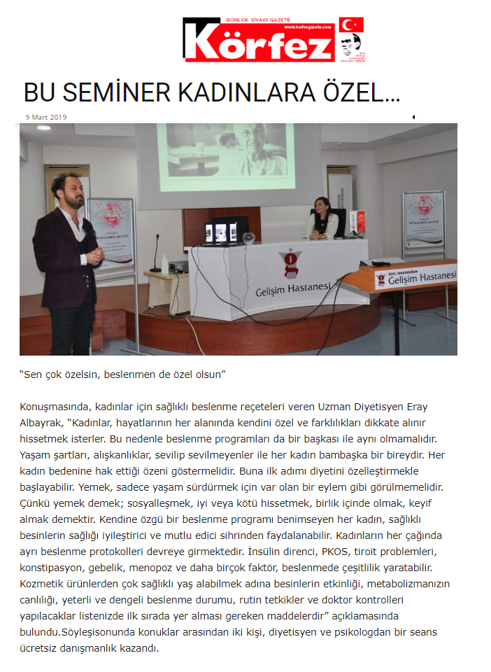 Bu Seminer Kadınlara Özel...