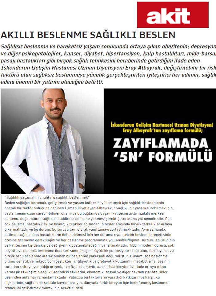 Akıllı Beslenme Sağlıklı Beslen